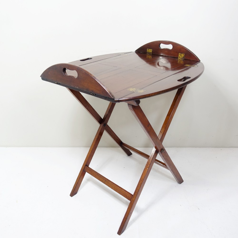 18TH C MAHOGANY BUTLERS TRAY & STAND View VI