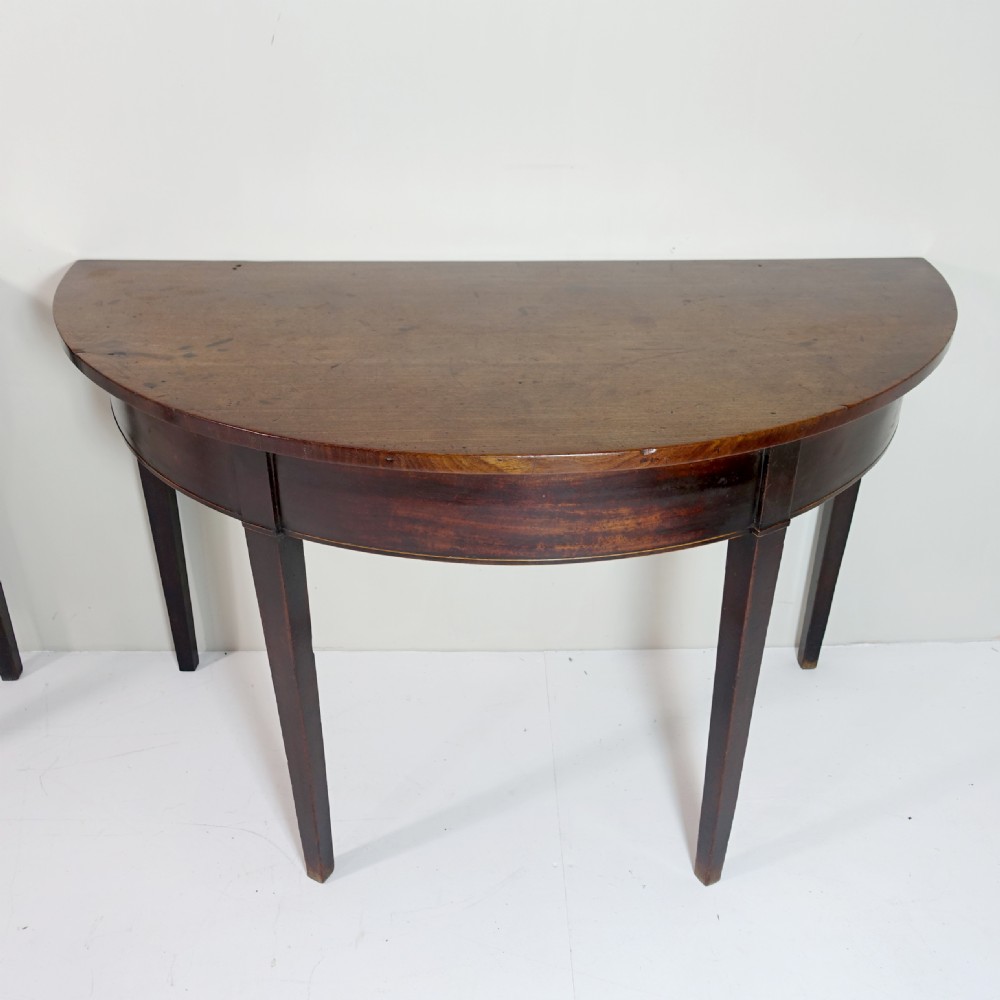 PAIR OF GEORGE III MAHOGANY TABLES View III