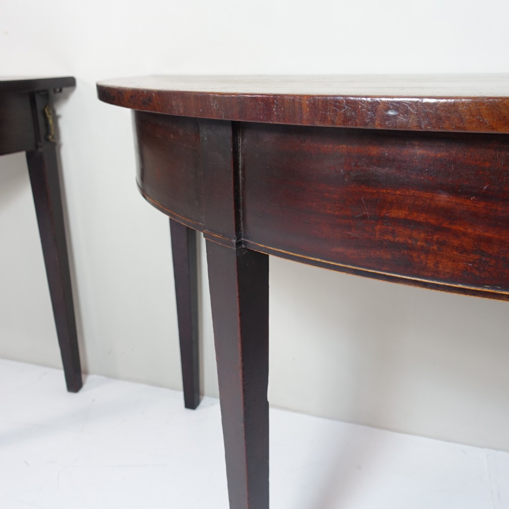 PAIR OF GEORGE III MAHOGANY TABLES View IV