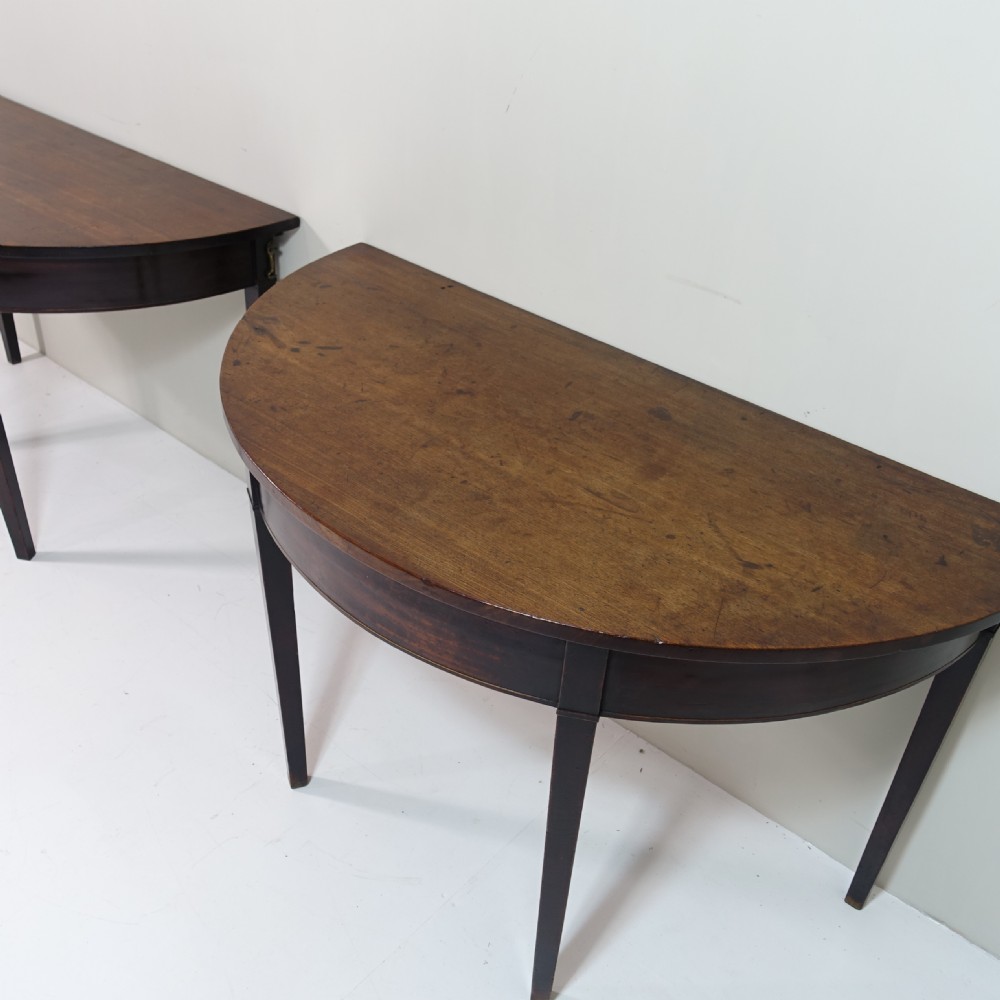PAIR OF GEORGE III MAHOGANY TABLES View V