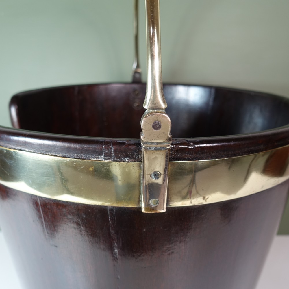 GEORGE III MAHOGANY PLATE BUCKET View II