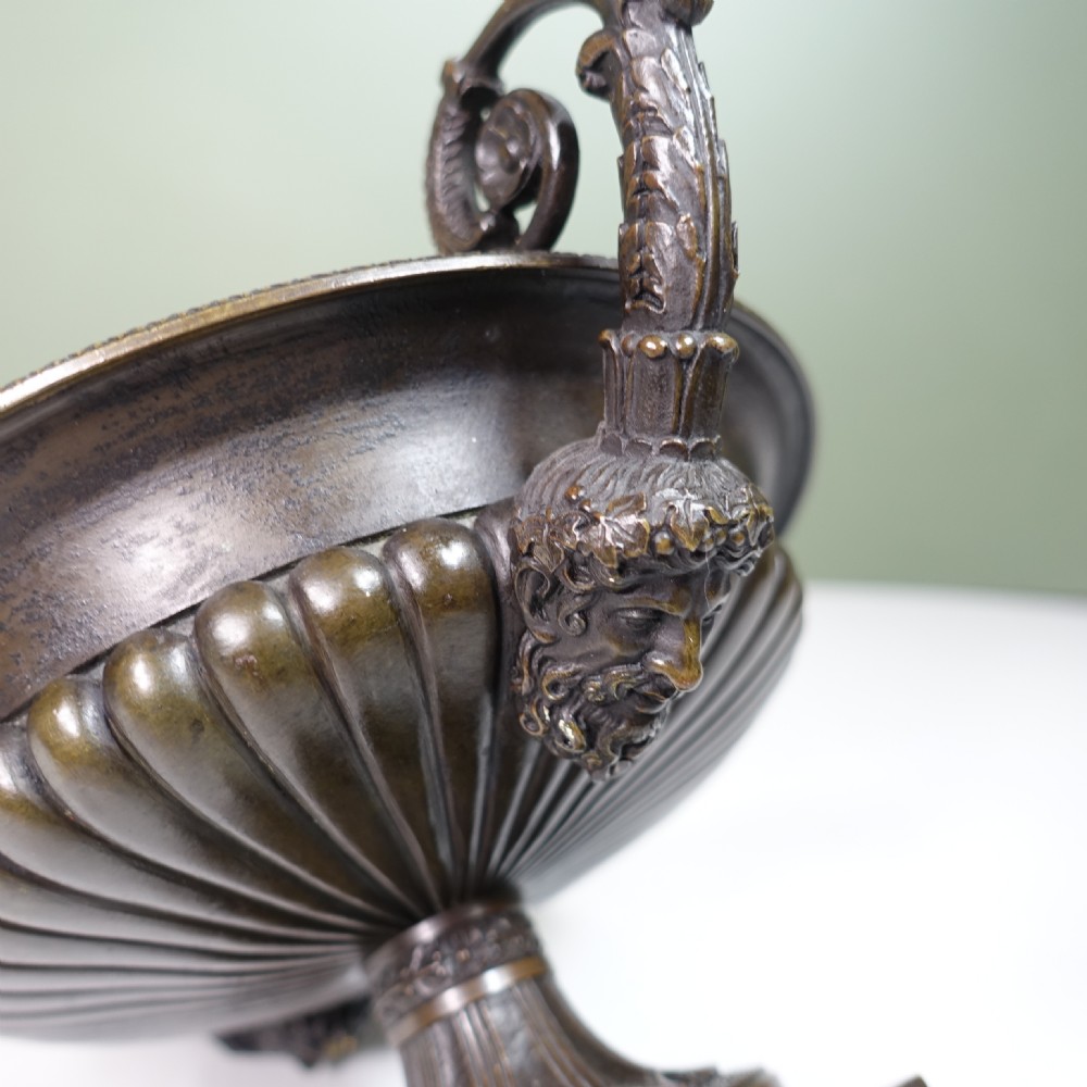 PAIR OF REGENCY BRONZE TAZZA View II