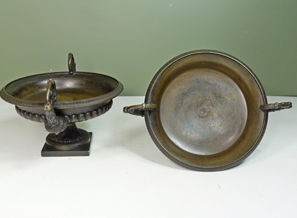 PAIR OF REGENCY BRONZE TAZZA View III