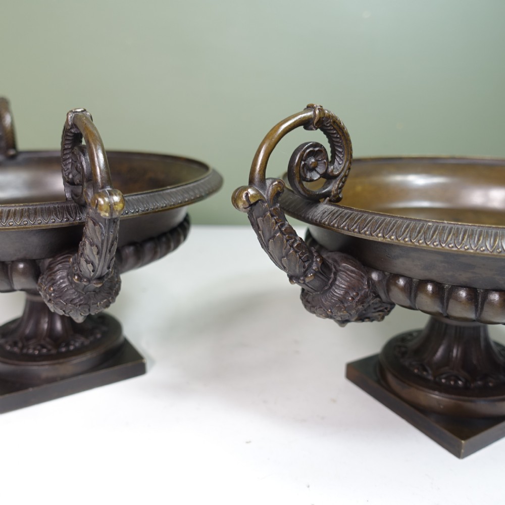 PAIR OF REGENCY BRONZE TAZZA View IV