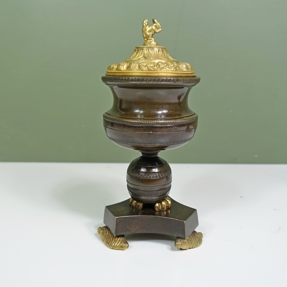 PAIR OF REGENCY BRONZE PASTILLE BURNERS View II