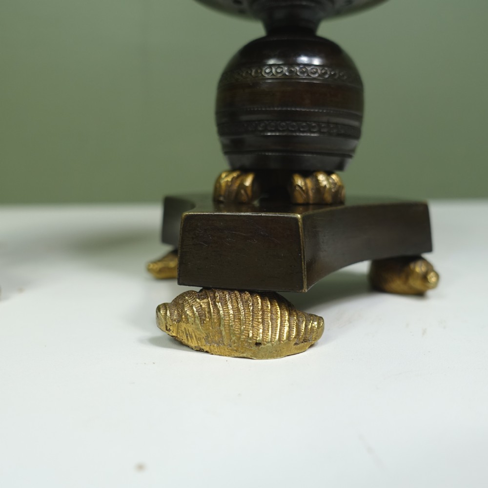 PAIR OF REGENCY BRONZE PASTILLE BURNERS View IV