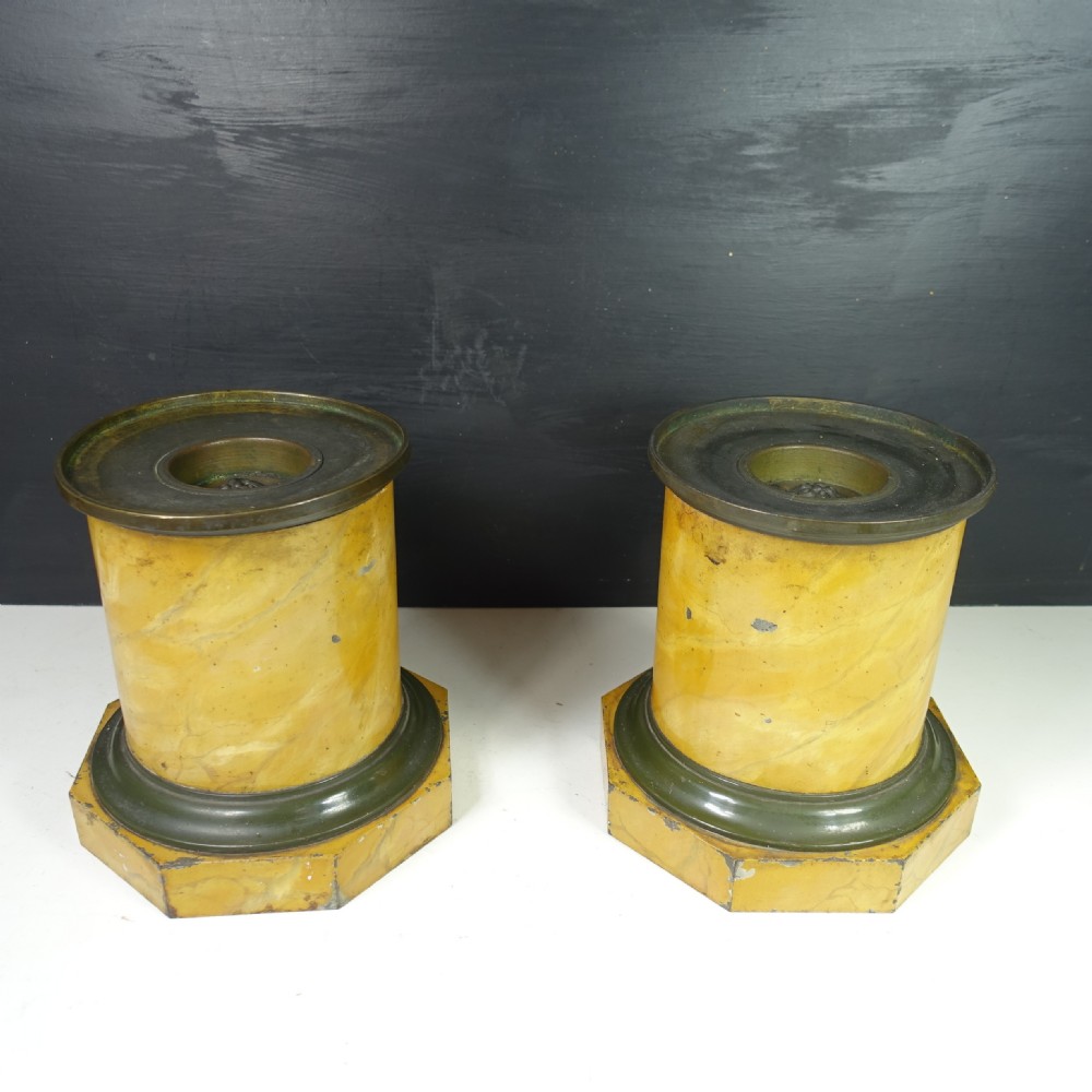PAIR OF 19TH C TOLE PLINTHS View V