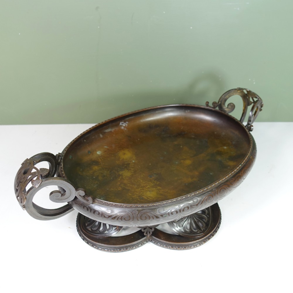 19TH C BRONZE NEO CLASSICAL BOWL View VI