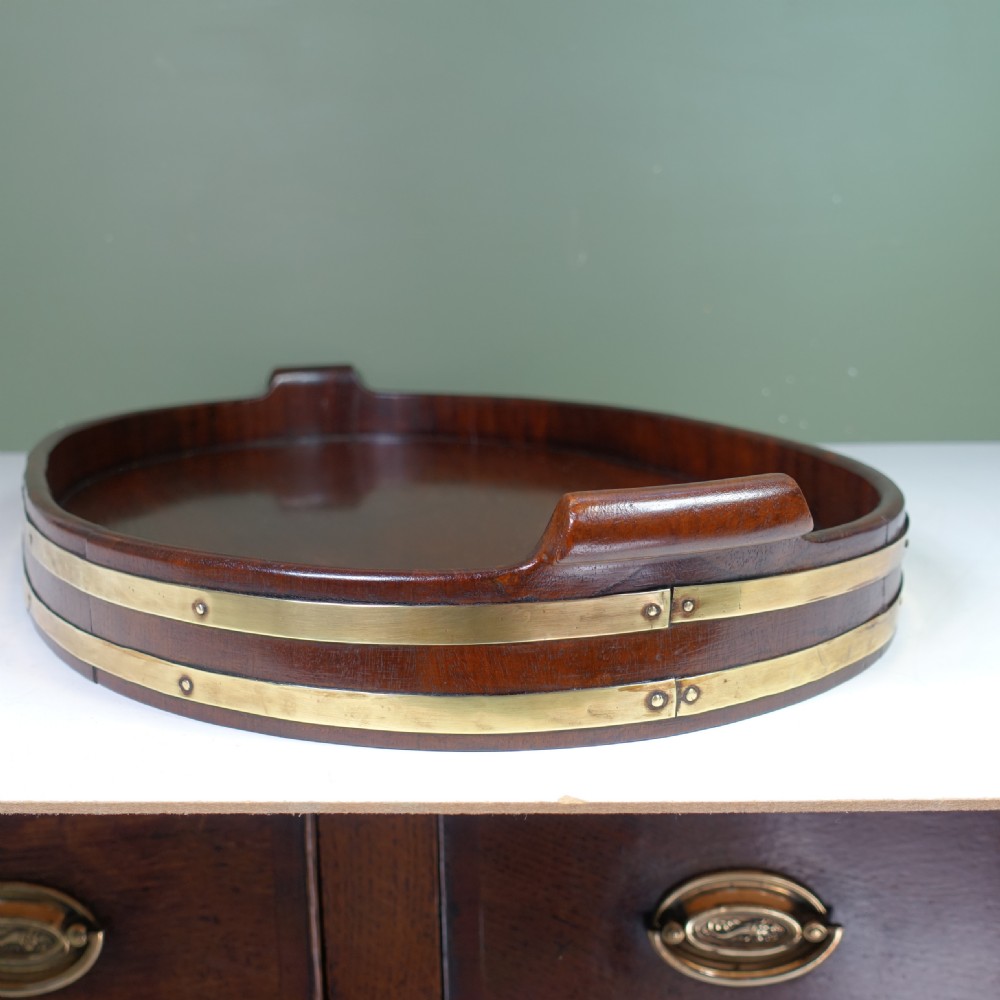 EARLY 19TH C MAHOGANY TRAY View III