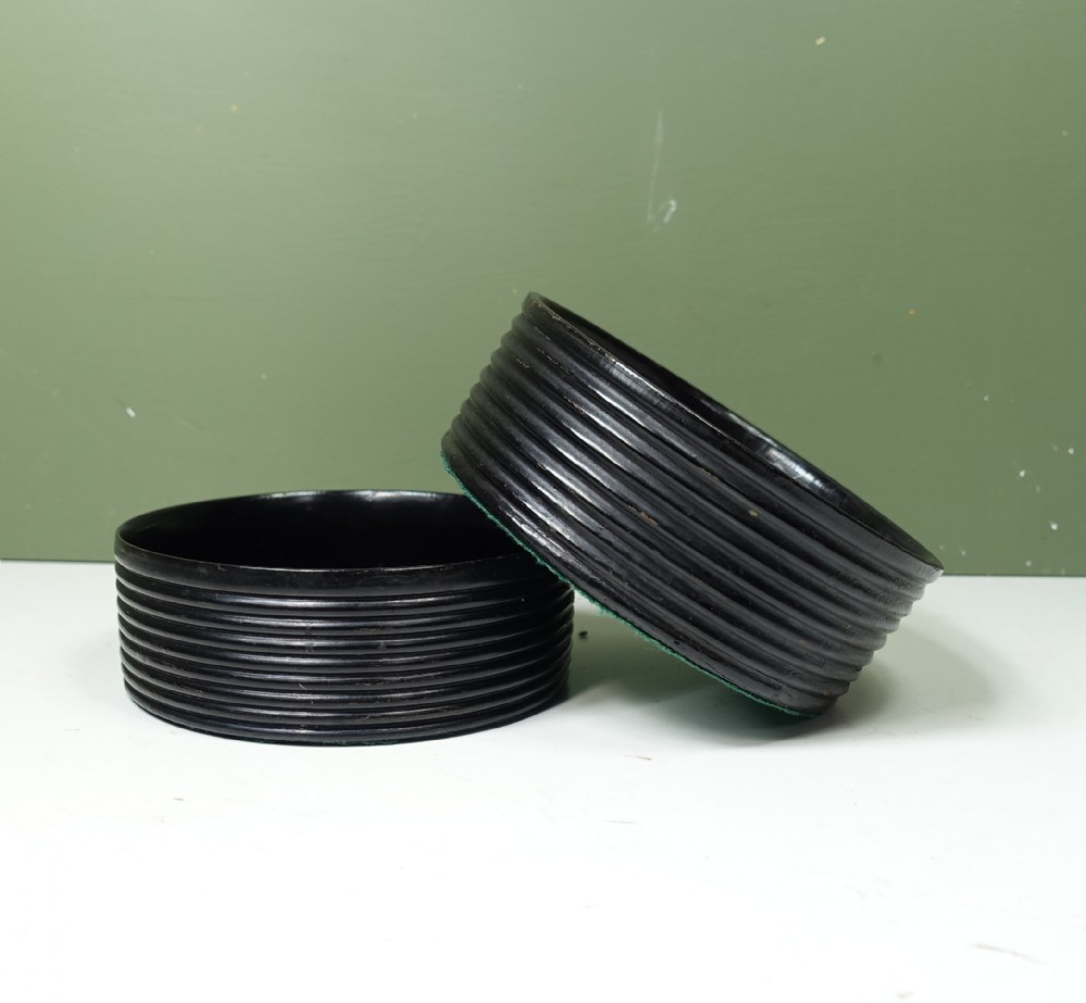 EARLY 19TH C PAPIER MACHE COASTERS