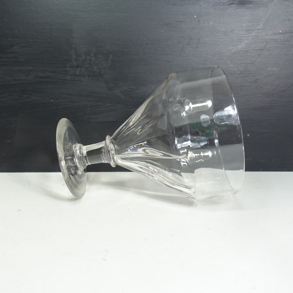 PAIR OF LARGE 19TH C GLASS GOBLETS View V