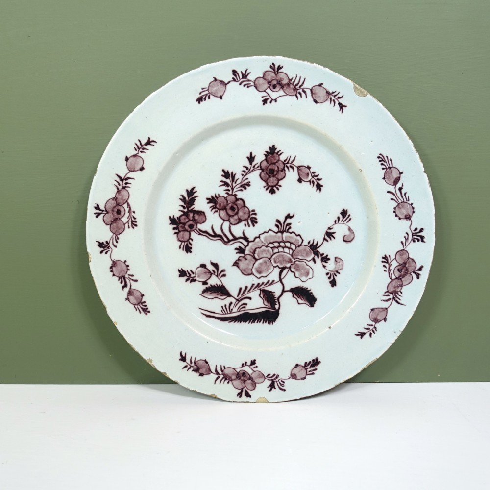 SET OF SIX 18TH C DELFT PLATES View IV