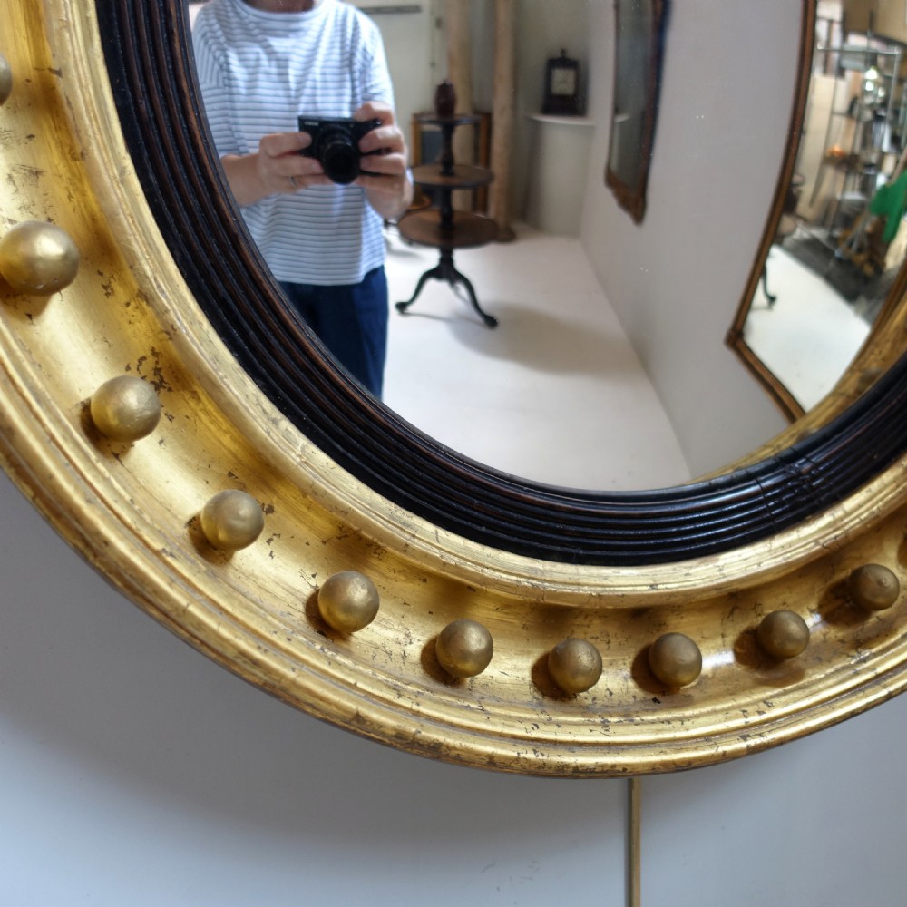 REGENCY GILT CONVEX MIRROR View III
