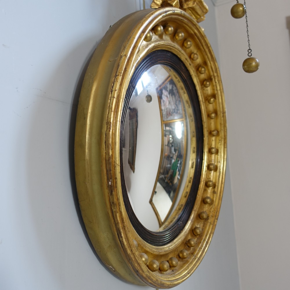 REGENCY GILT CONVEX MIRROR View V