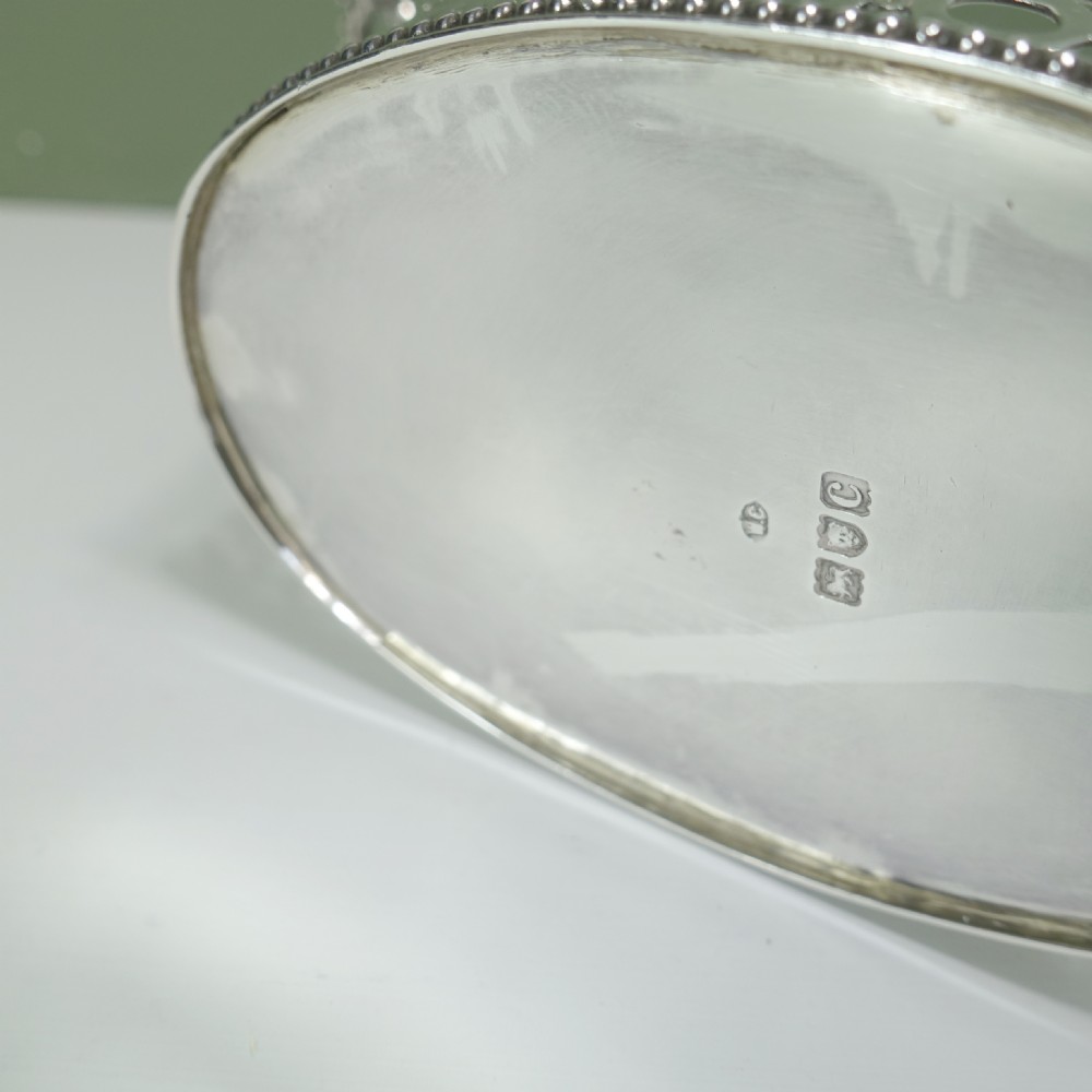 SOLID SILVER BASKET, LONDON 1898 View V