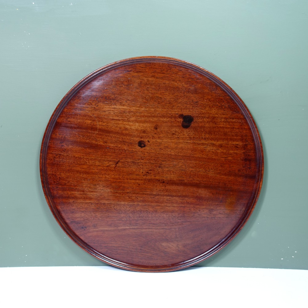 18TH C MAHOGANY TRAY