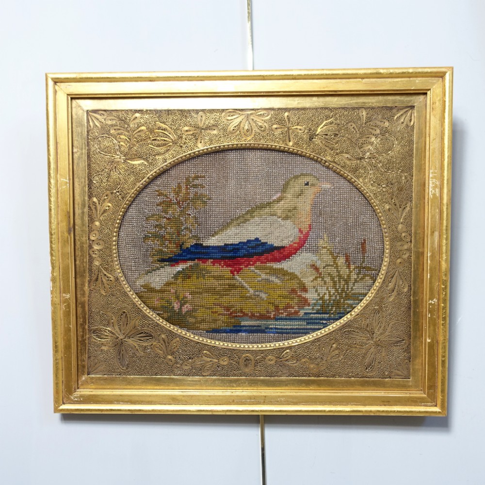TWO 19TH C NEEDLEWORK PICTURES View II
