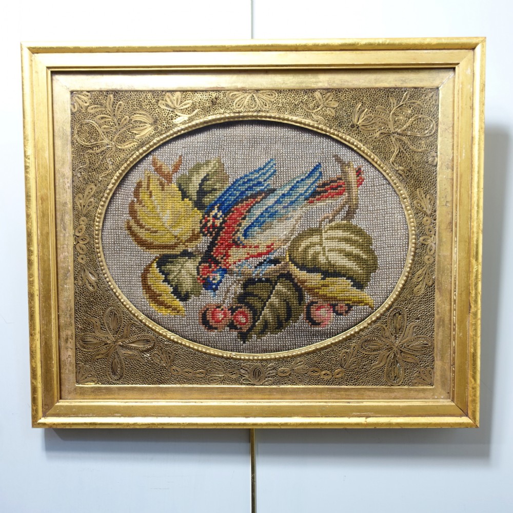 TWO 19TH C NEEDLEWORK PICTURES View III