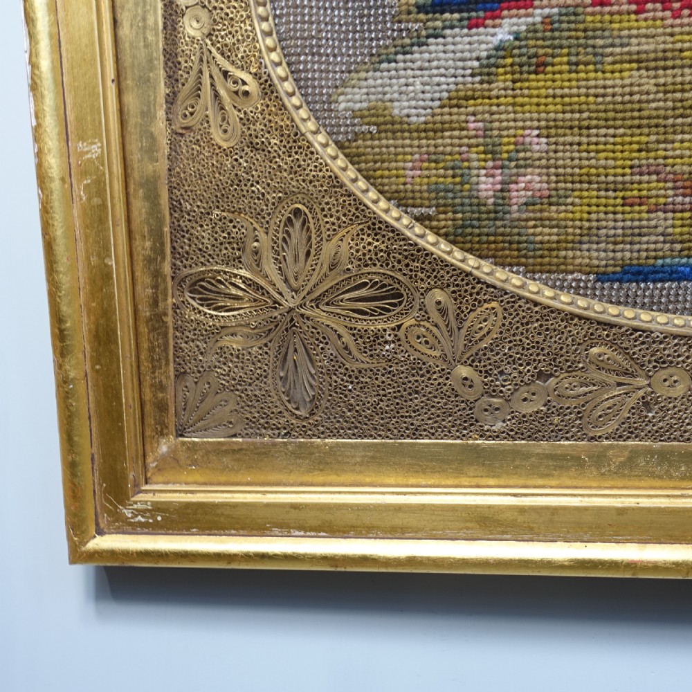 TWO 19TH C NEEDLEWORK PICTURES View IV