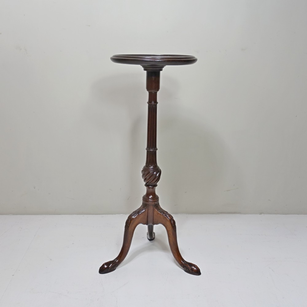 19TH C MAHOGANY WINE OR LAMP TABLE