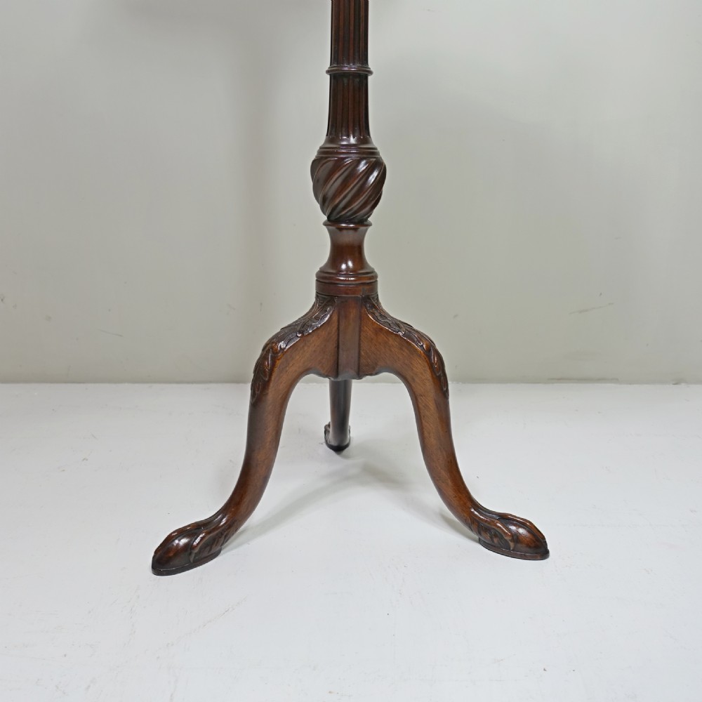 19TH C MAHOGANY WINE OR LAMP TABLE View III