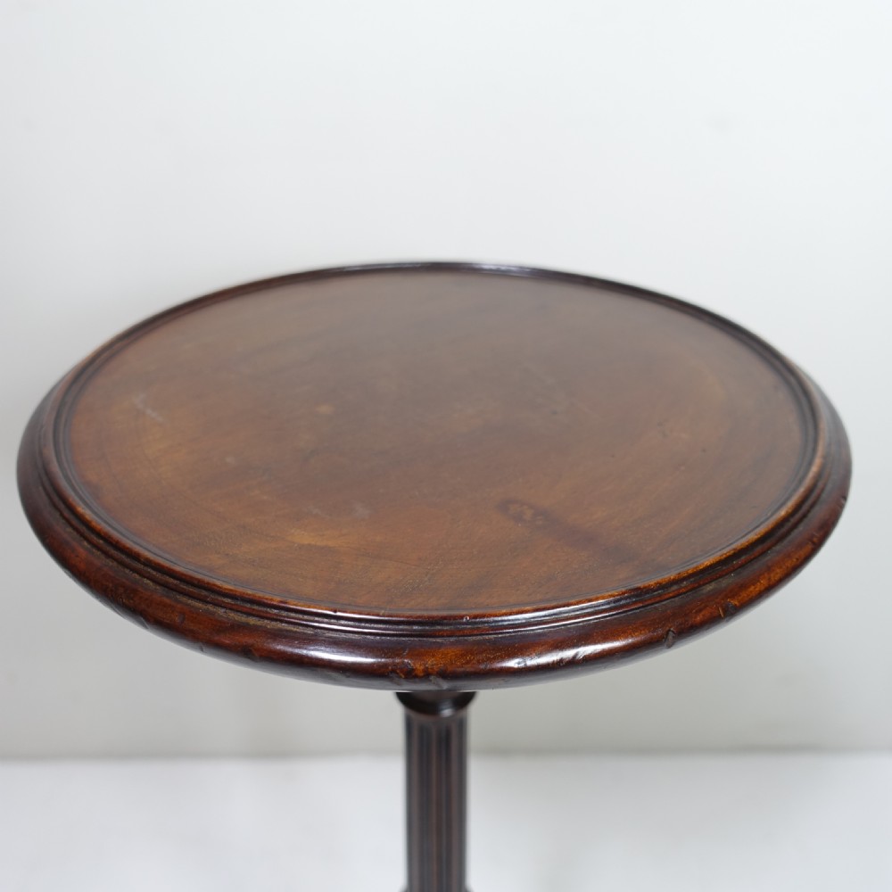 19TH C MAHOGANY WINE OR LAMP TABLE View VI