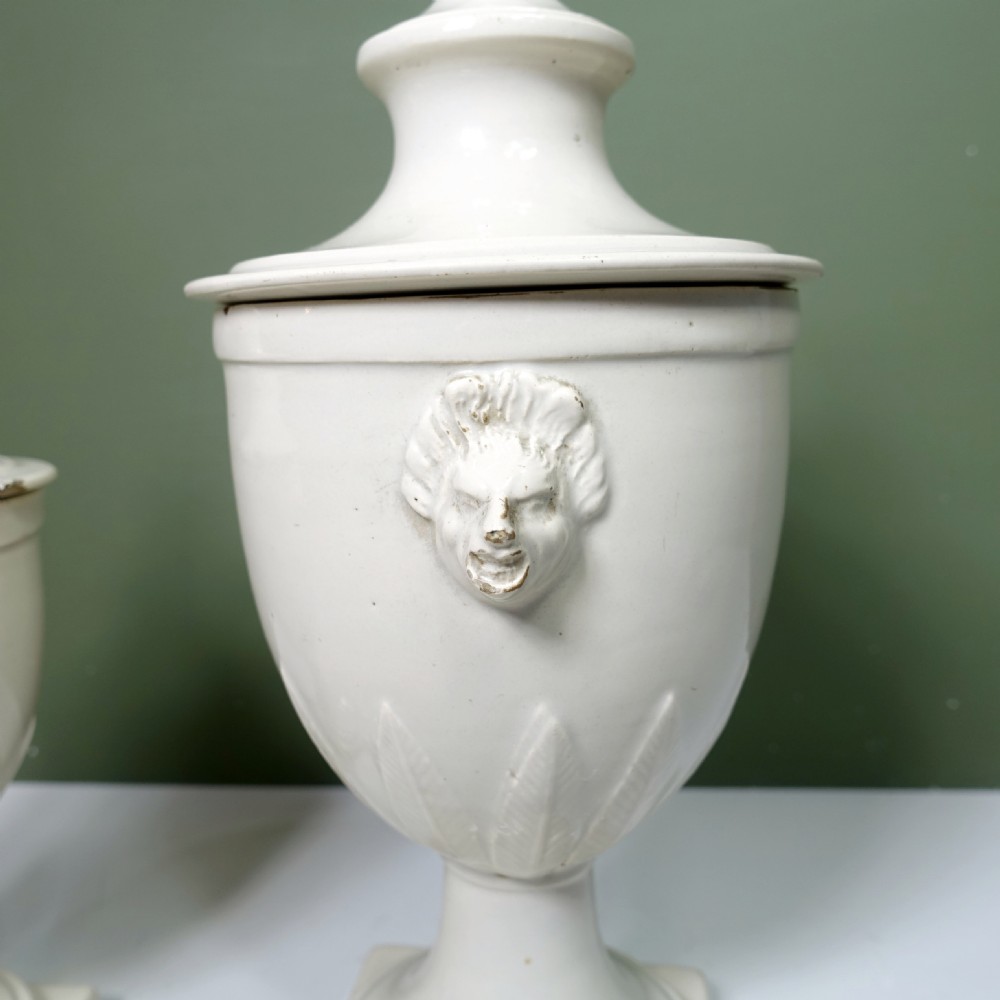 TWO EARLY 19TH C CLASSICAL VASES & COVERS View IV