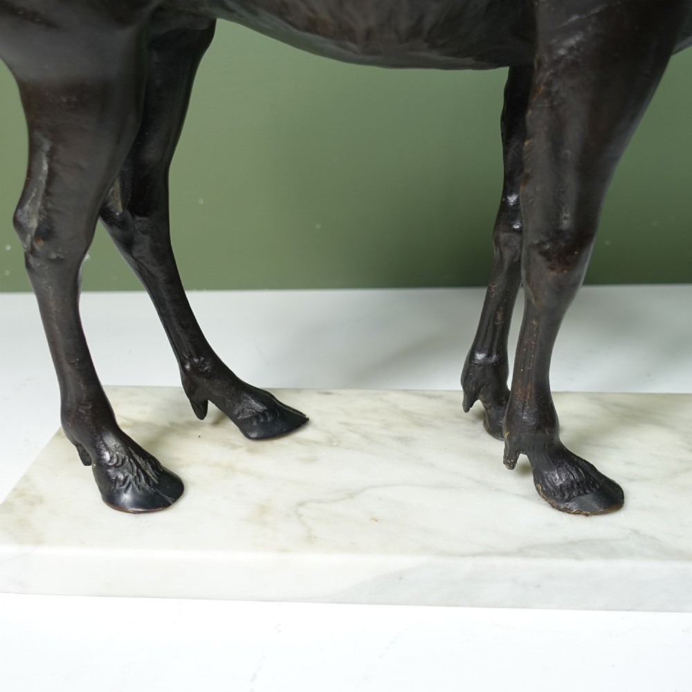 19TH C BRONZE MOOSE View IV