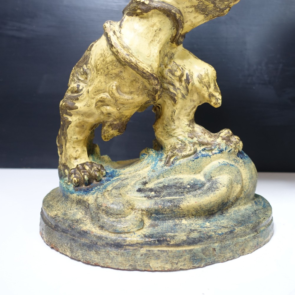 PAIR OF 19TH C TERRACOTTA LIONS View IV