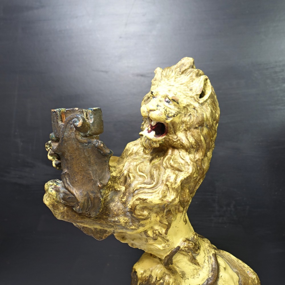 PAIR OF 19TH C TERRACOTTA LIONS View VI