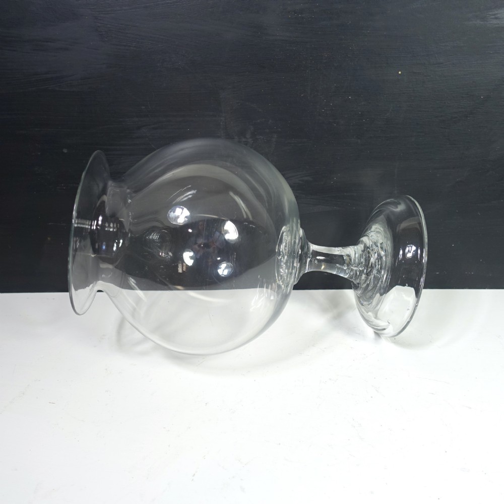 EARLY 19TH C GLASS LEECH JAR View VI
