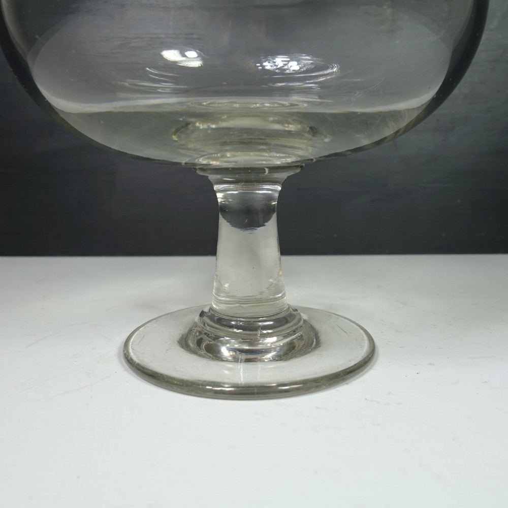 LATE 18T / EARLY 19TH C GLASS LEECH JAR View II
