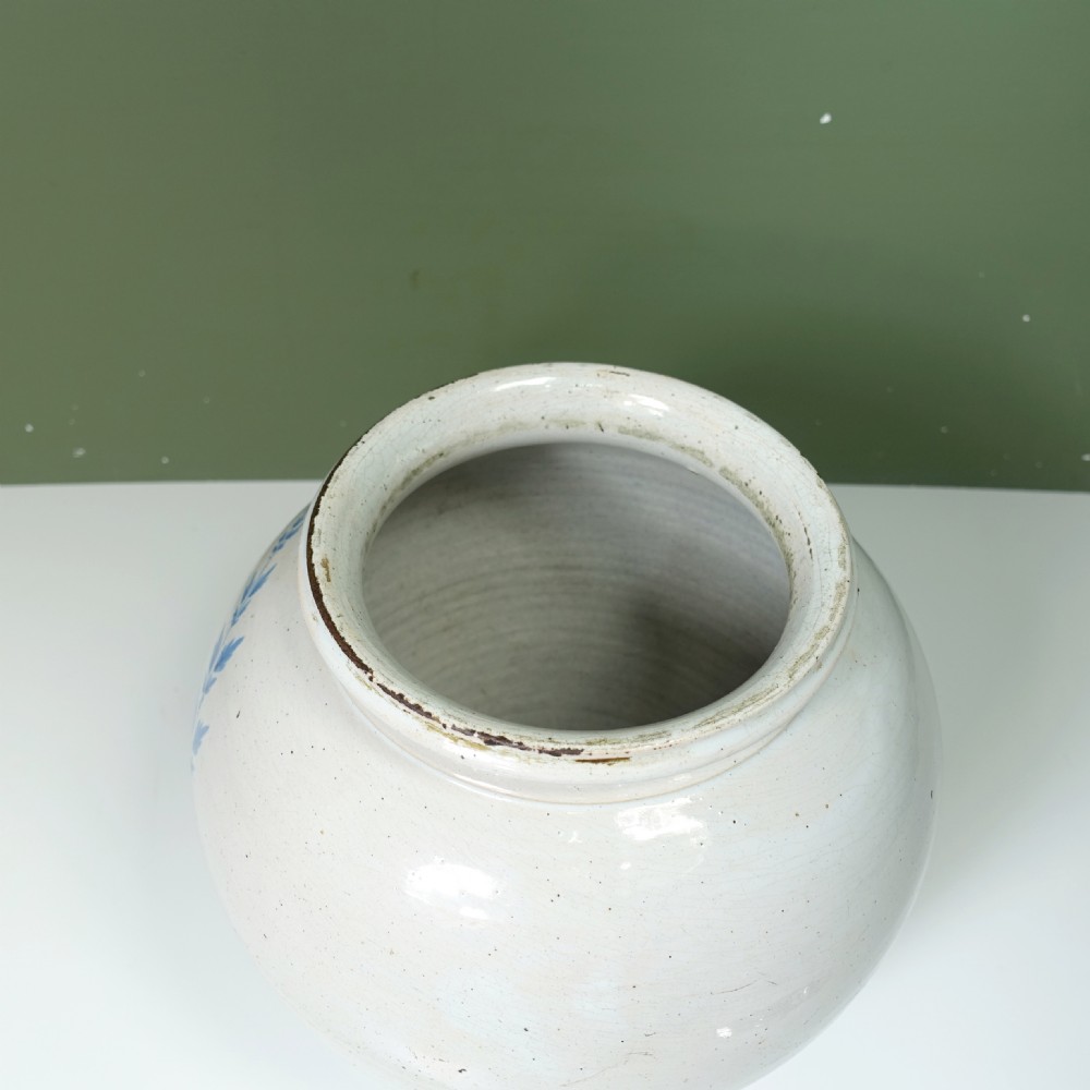 18TH C DELFT TOBACCO JAR View V