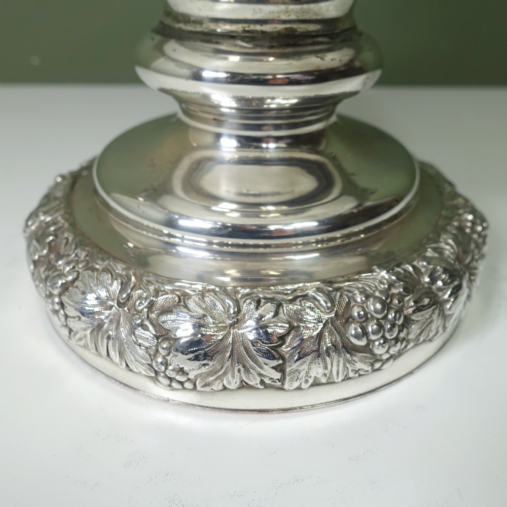 GOOD QUALITY WILLIAM IV SILVER PLATED WINE COOLER View IV