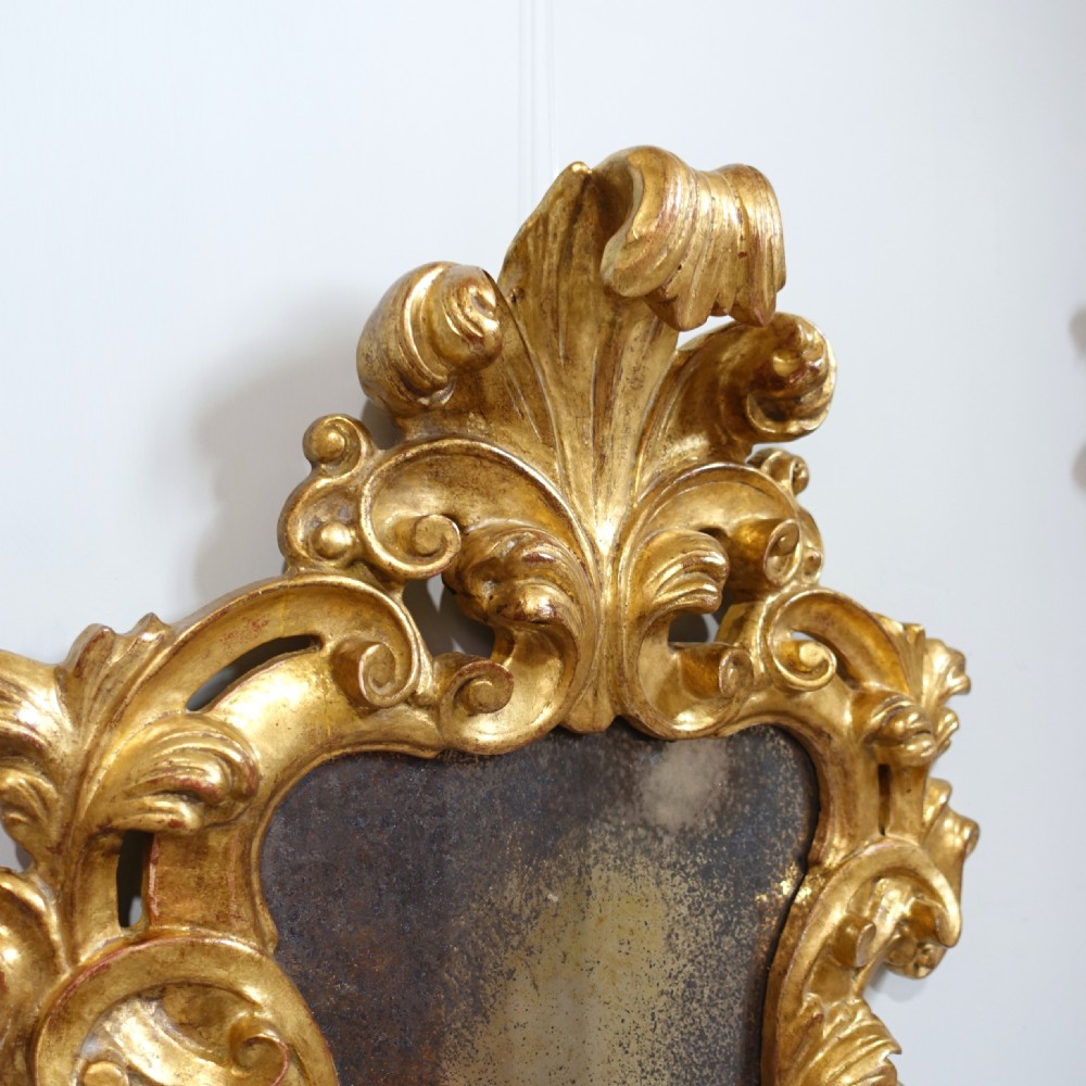 PAIR OF CARVED GILTWOOD MIRRORS C1800 View III