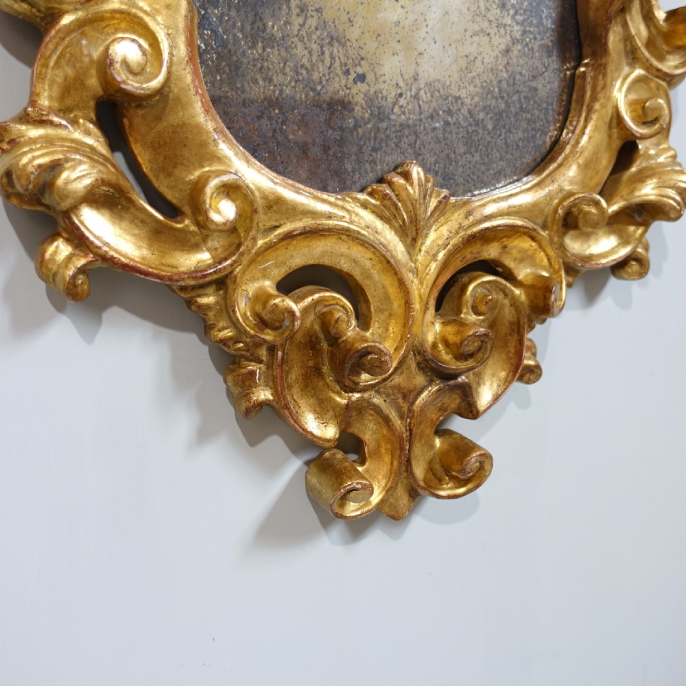 PAIR OF CARVED GILTWOOD MIRRORS C1800 View V