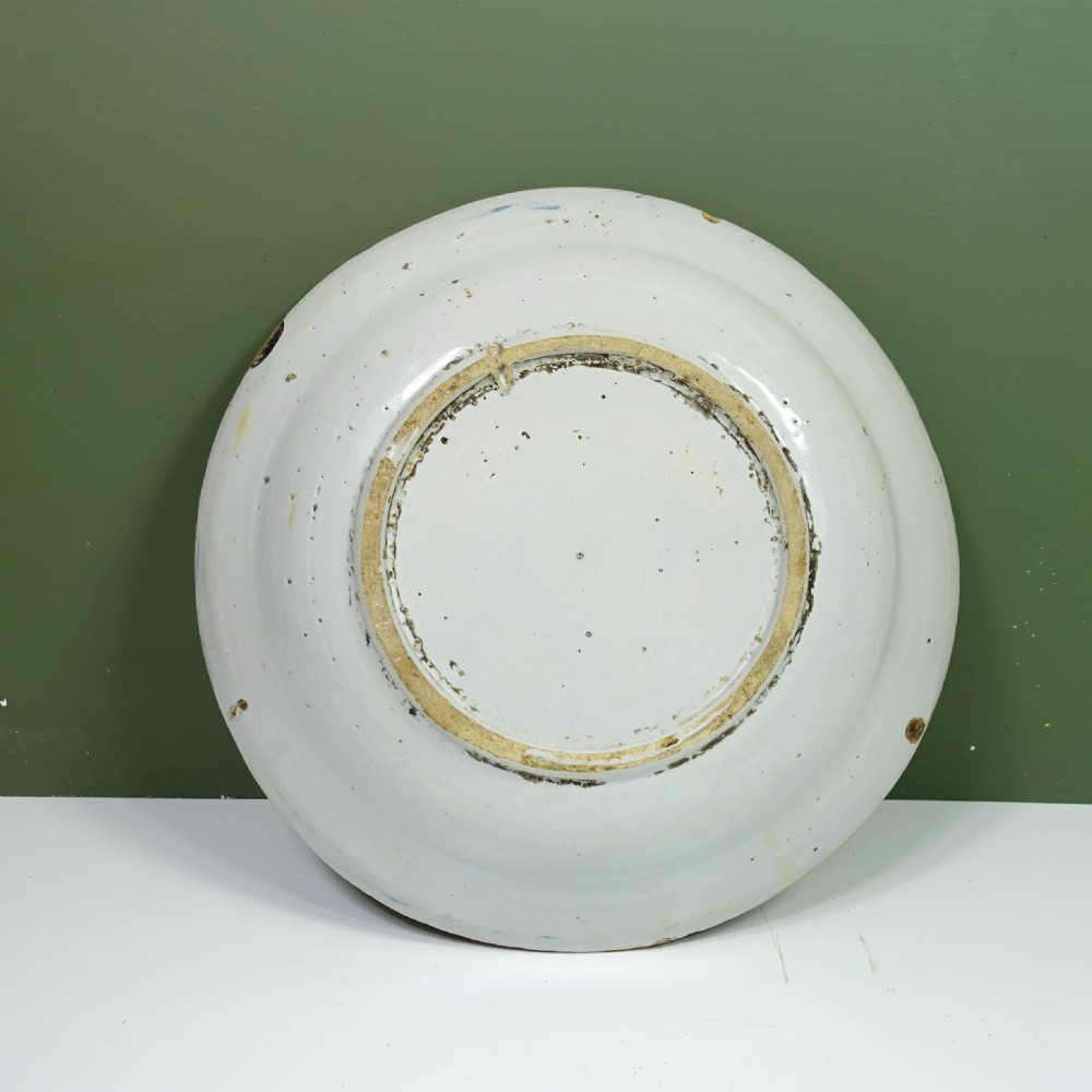 18TH C DELFT POLYCHROME CHARGER View V