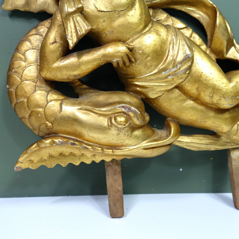 PAIR OF CARVED GILT WOOD CHERUBS View V