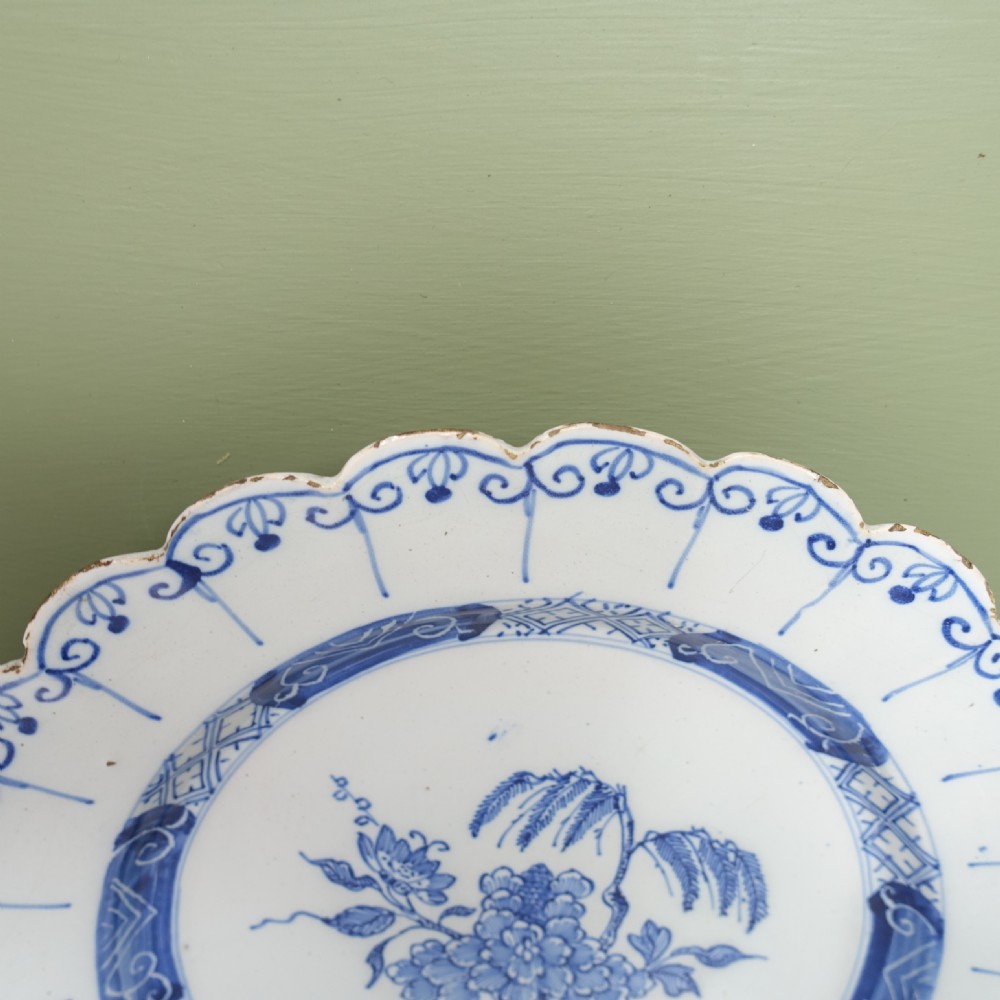 PAIR OF UNUSUAL 18TH C DELFT PLATES View IV