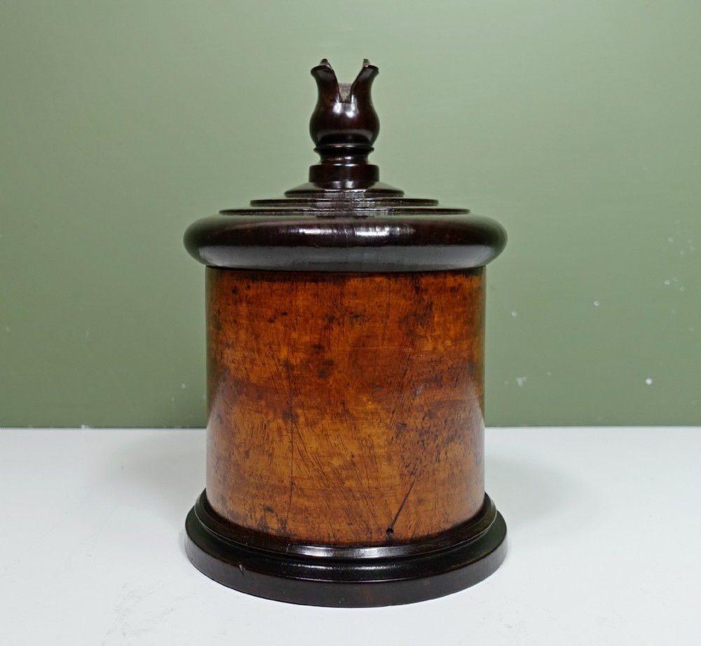 19TH C LIGNUM VITAE STRING BARREL