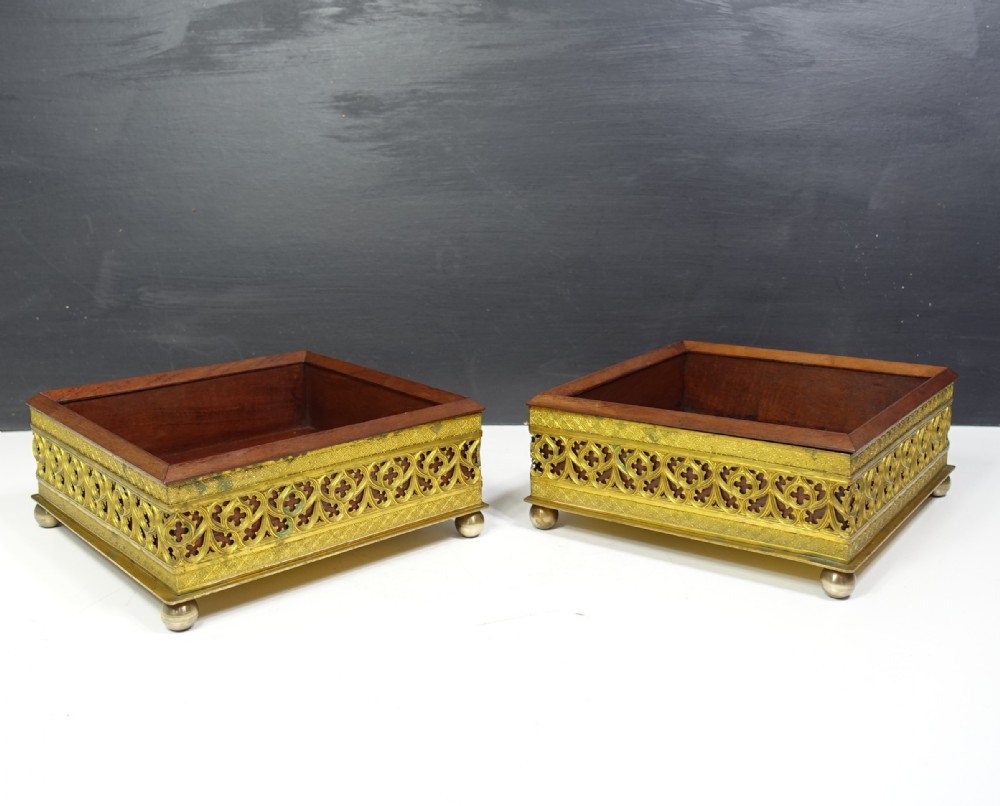 PAIR OF 19TH C DECANTER OR BOTTLE COASTERS