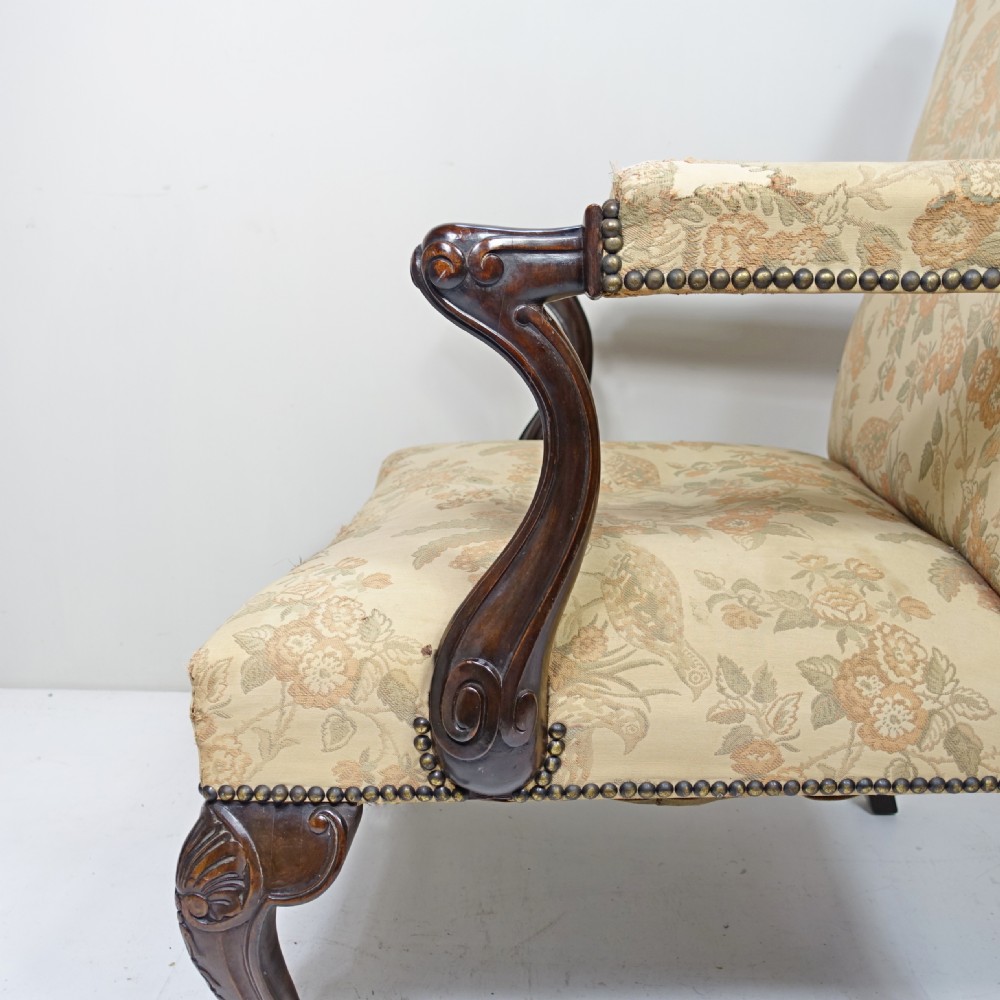 19TH C MAHOGANY GAINSBOROUGH CHAIR View VI