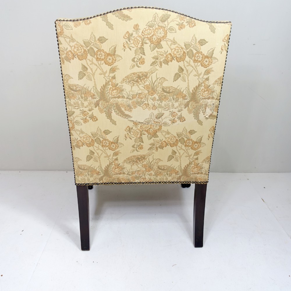 19TH C MAHOGANY GAINSBOROUGH CHAIR View VII