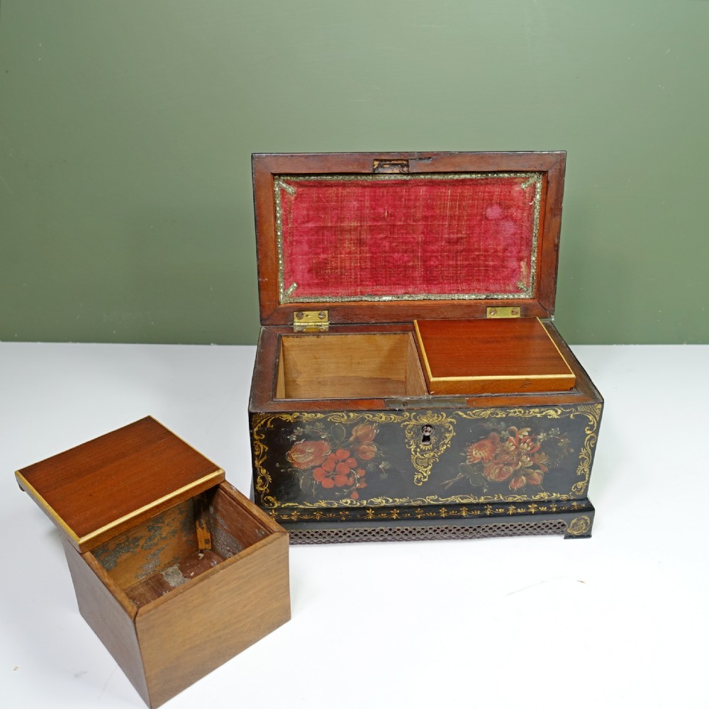 18TH C TOLE TEA CADDY View III