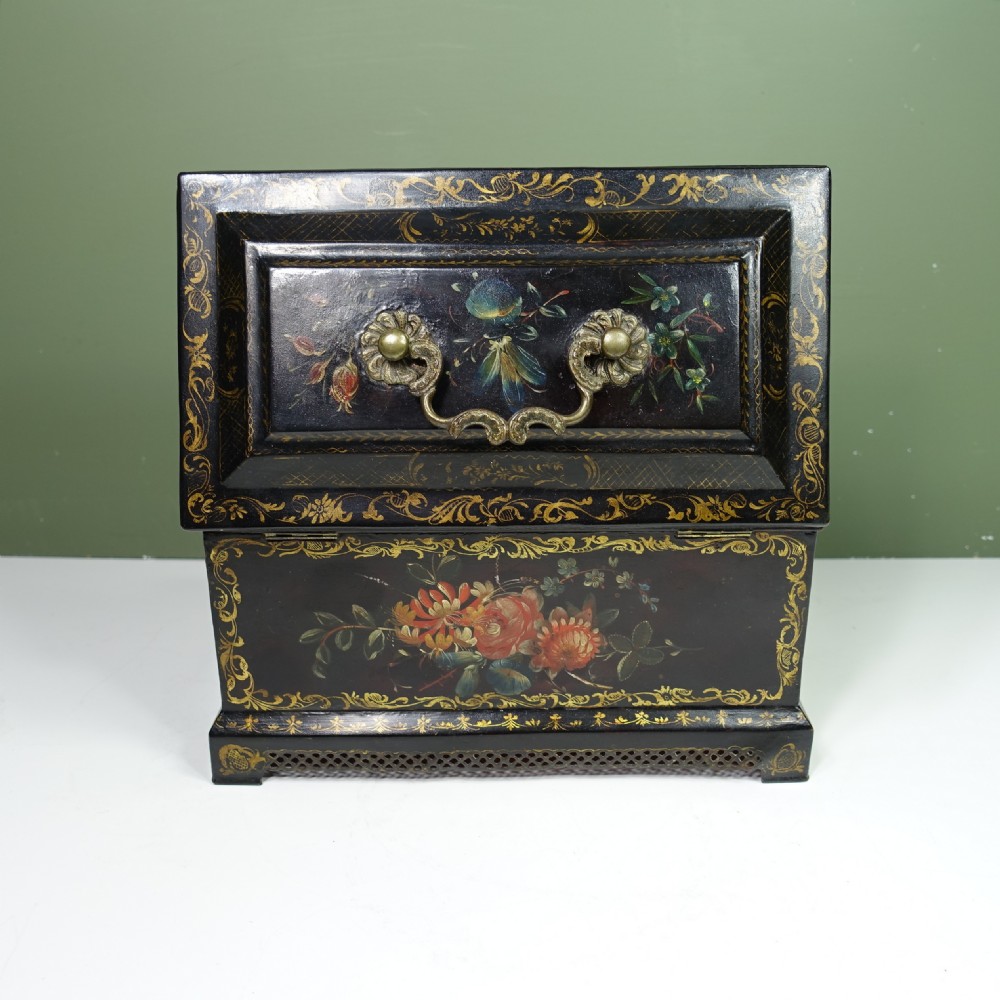 18TH C TOLE TEA CADDY View V