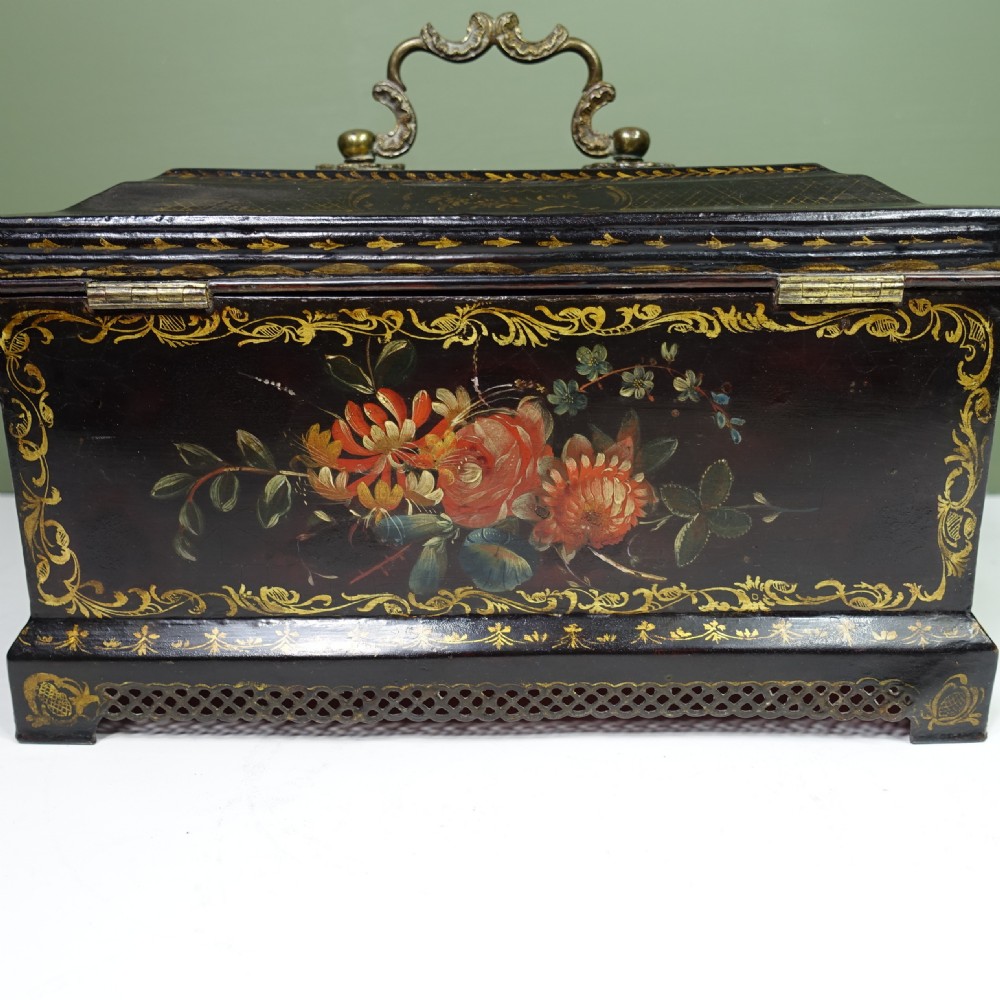 18TH C TOLE TEA CADDY View VI