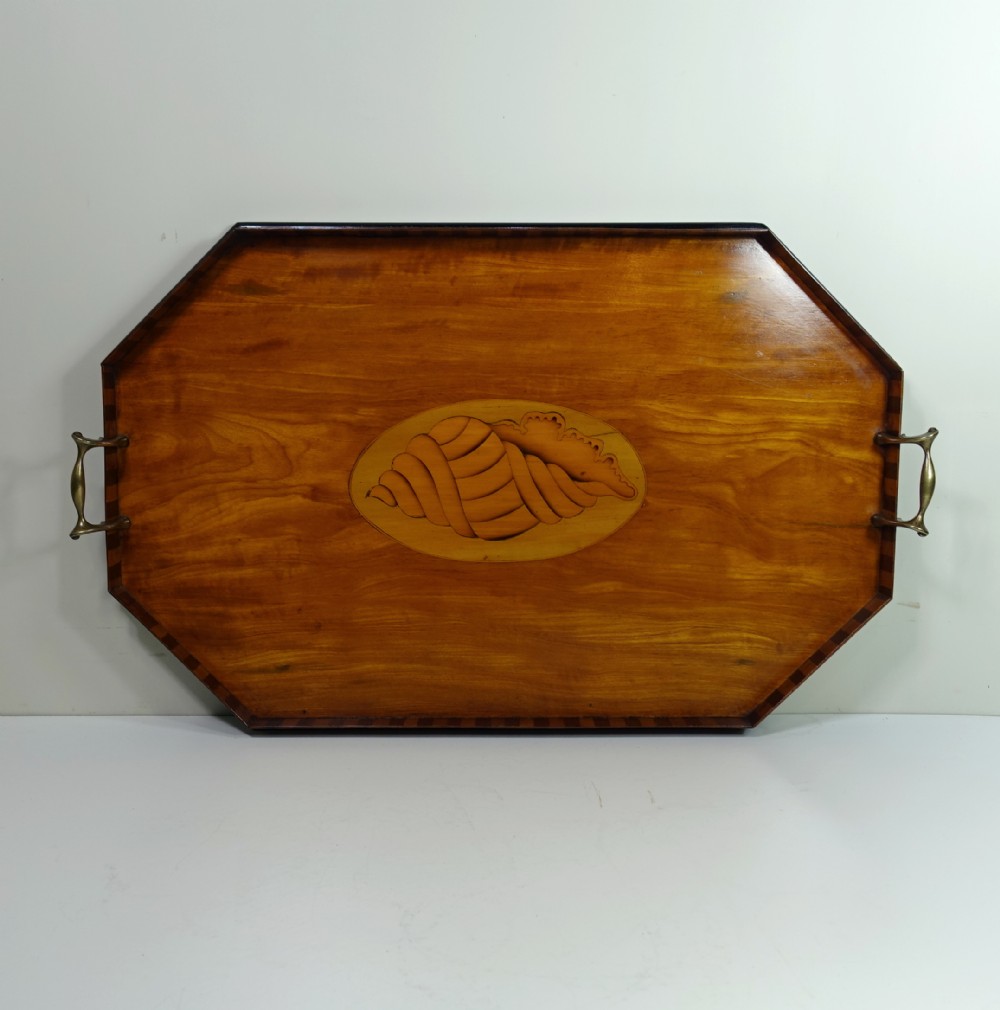 19TH C SATINWOOD TRAY