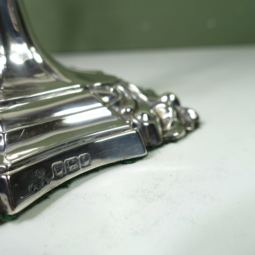 PAIR OF SILVER CANDLESTICKS, SHEFFIELD 1923 View V