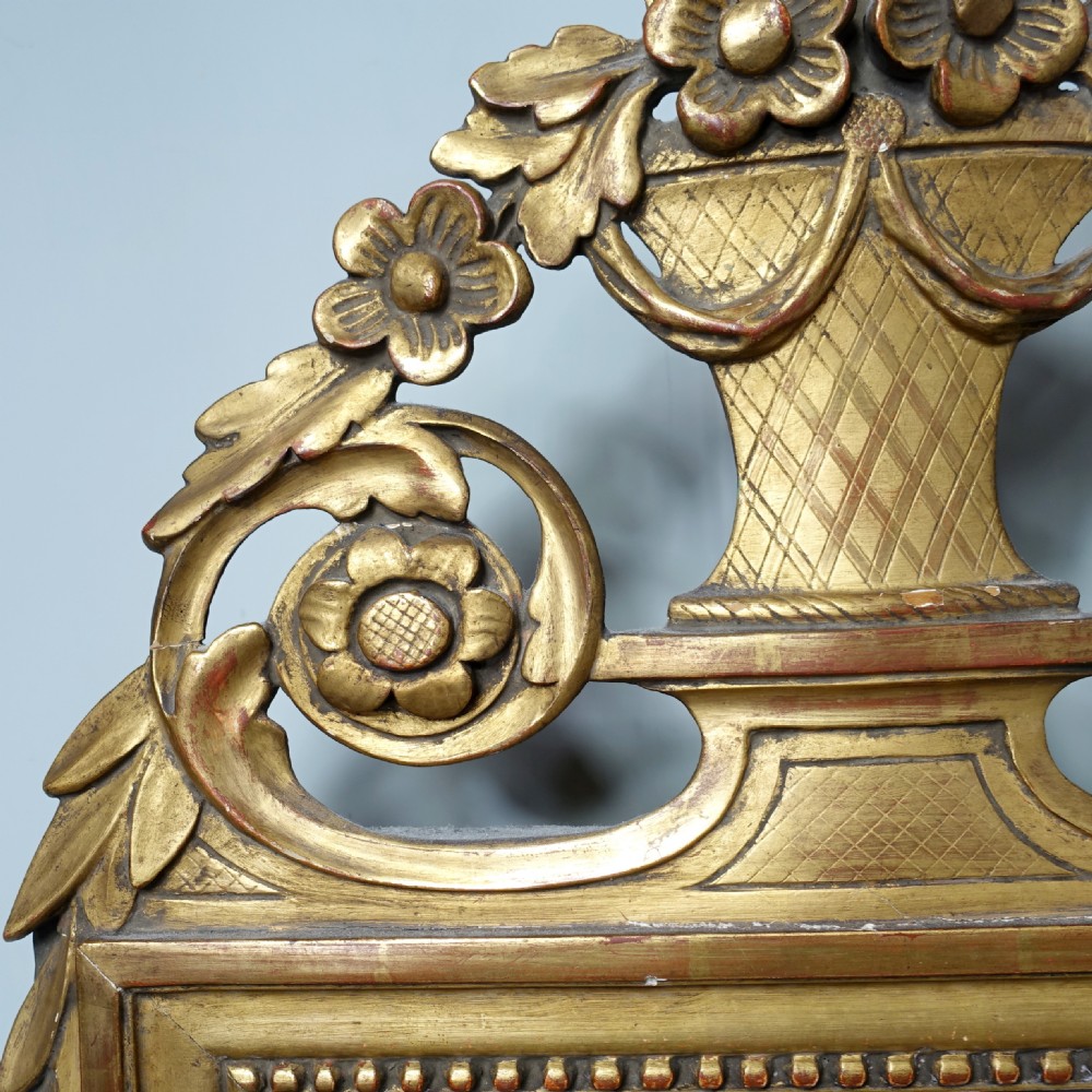 EARLY 19TH C CARVED GILTWOOD MIRROR View VI