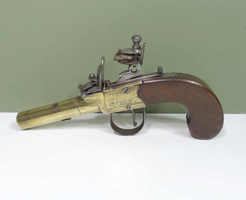 GEORGE III FLINTLOCK PISTOL BY KNOCK, LONDON